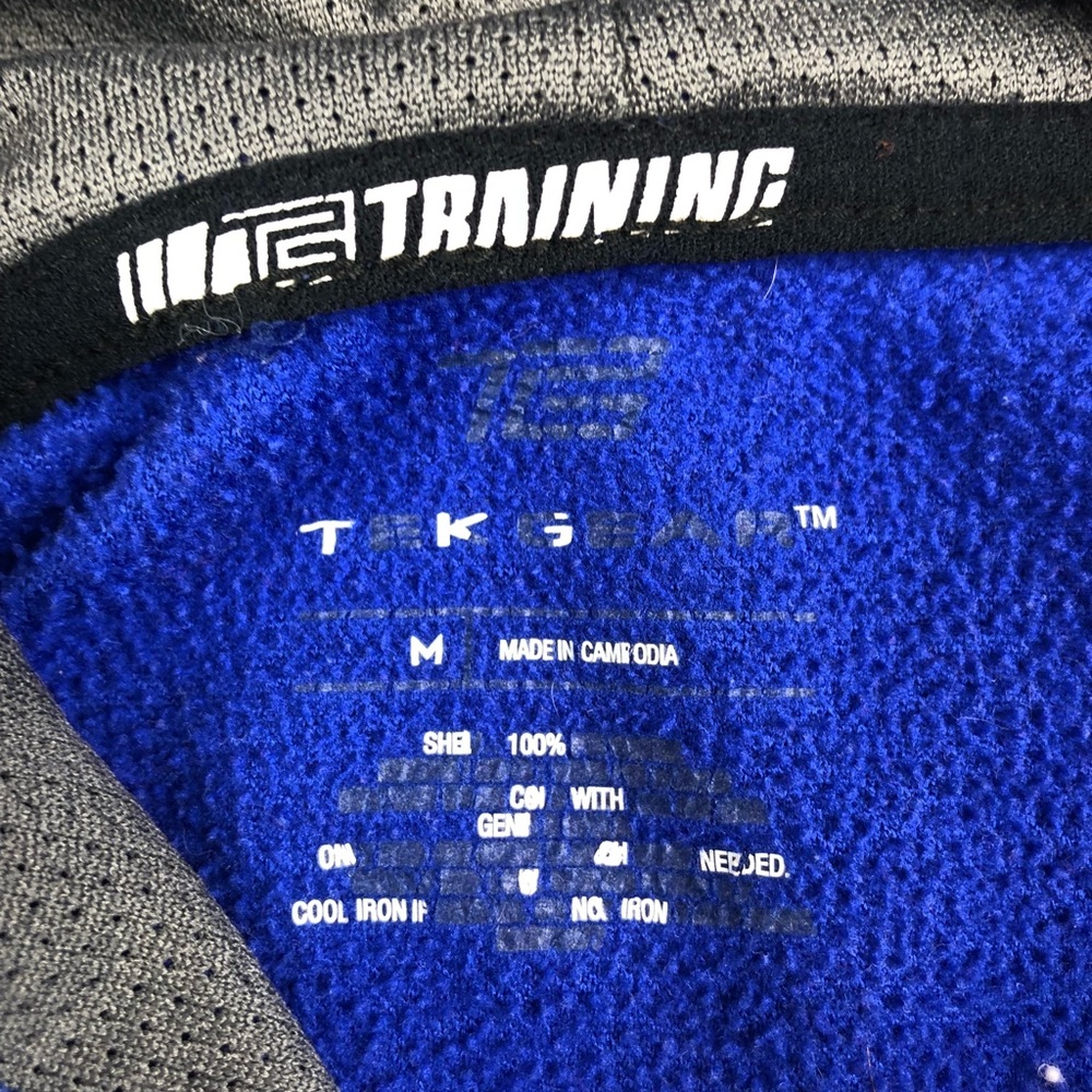 Blue Athletic Hoodie Sweater Mens Medium - Picture 3 of 5